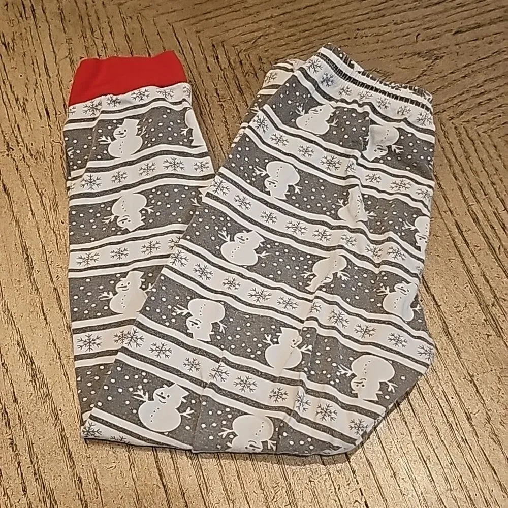 Snowman pj pants size 7